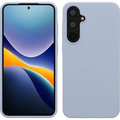 Afbeelding van kwmobile telefoonhoesje geschikt voor Samsung Galaxy A55 5G Hoesje met siliconen coating Smartphone case in mat lichtblauw