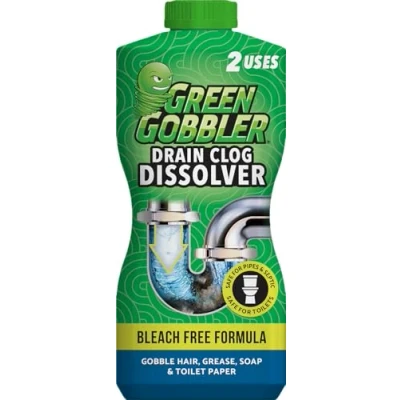 Afbeelding van Green Gobbler Los badkuip, gootsteen &amp; afvoer Unblocker toilet vloeibare reiniger haarklompverwijderaar Tool 916ml