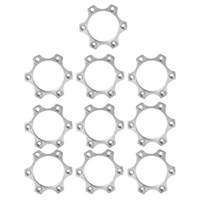 Afbeelding van schijfremadapter 10 stuks aluminiumlegering freewheel schroefdraadnaven 6 bout voor fiets rotor adapter vervangend onderdeel (44 mm)