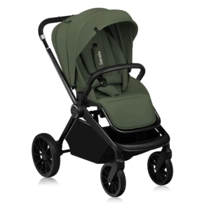 Afbeelding van LIONELO MIKA PLUS Kinderwandelwagen 6 48 maanden tot 22 kg, verstelbare rugleuning en voetsteun, schokabsorptie, 360 draaibare PU wielen XXL waterdichte schuur, UPF50+