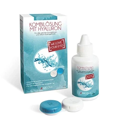 Afbeelding van Lenzenvloeistof 60 ml met bewaardoosje Premium Lenzen bewaarvloeistof