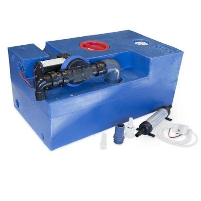 Afbeelding van Albin Pump Vuilwatertank Set 72L diafragma 12V
