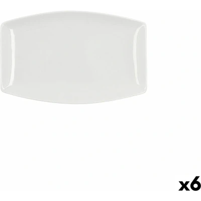Afbeelding van Serveerschaal Quid Gastro Vierkant Keramisch Wit (25,2 x 16 2 cm) (6 Stuks)
