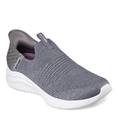 Afbeelding van Skechers Vrouwen Handsfree Slip Ins Ultra Flex 3.0 Smooth Step Sneaker, Grijs, 35.5 EU breed