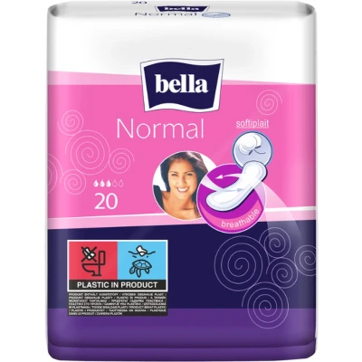 Afbeelding van Bella Maandverband Normaal (20 Stuks per verpakking), softiplait, ademend, Hoogwaardige kwaliteit