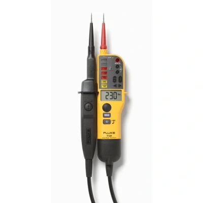 Afbeelding van Fluke t130 spanningzoeker 2 polig led lcd indicatie 6 690v 0 400kohm schakelbare belasting meetpuntverlichting cat iv 4016961