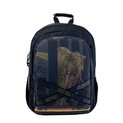 Afbeelding van Jurassic World Rugzak 43cm Dinosaurus T rex vanaf 6 jaar High Quality 3 vakken