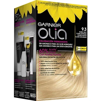 Afbeelding van Olia Coloracion Permanente #9.3 Rubio Muy Claro Dorado 4 pz