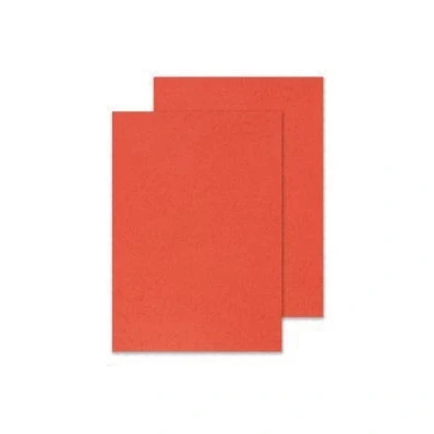 Afbeelding van Q CONNECT dekblad A4 leder 250 grams 100 stuks rood onbepaald