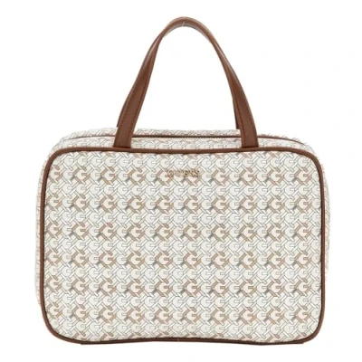Afbeelding van GUESS Cosmetische tas Travel Case Beige Multi Lichtgrijs