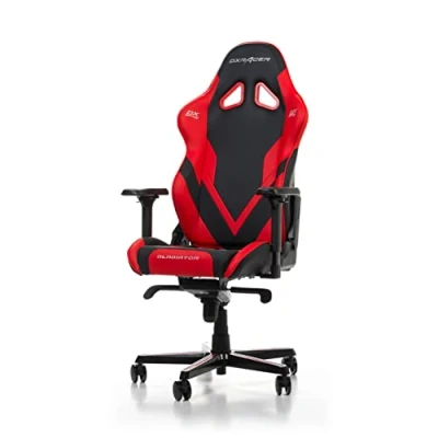 Afbeelding van DXRacer (Het Origineel) Gladiator G001 Gamingstoel, Kunstleer, Zwart Rood, Tot 200 cm