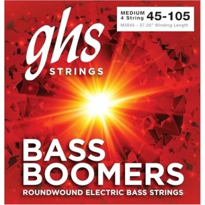 Afbeelding van GHS M3045 Medium Bass Boomers Strings 045 bassnarenset