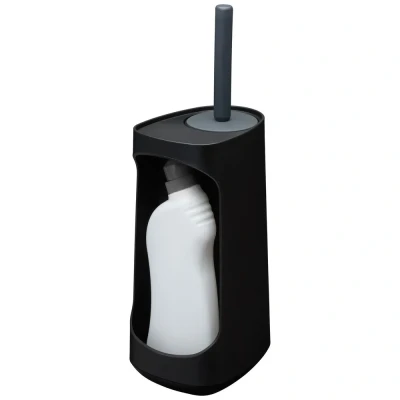 Afbeelding van WC Borstel Tiger Tess Vrijstaand Opbergruimte Met Swoop® Flexibel Zwart Antraciet