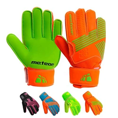 Afbeelding van meteor Voetbal keeperhandschoenen handschoenen voor kinderen jongens (#6, oranje)