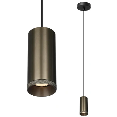 Afbeelding van Artdelight Milano Hanglamp Ø 6,5 X 150 Cm Licht Brons