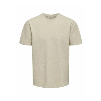 Afbeelding van ONLY&amp;SONS ONSKIAN LIFE REG SEERSUCKER SS TEE NOOS Heren T shirts