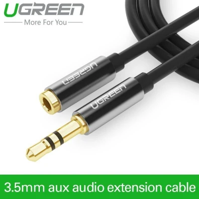 Afbeelding van UGREEN Premium 3.5mm Audio Jack verlengkabel 3 Meter Zwart