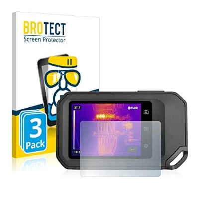 Afbeelding van BROTECT Glas Screen Protector voor Flir C5 (3 Stuks) Schermbeschermer [9H Hardheid, Beschermglas Folie niet Gehard Glas]