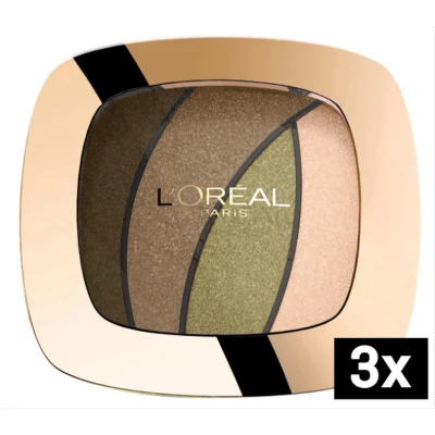 Afbeelding van L&#039;Oréal Color Riche Quad Oogschaduw S6 Jungle Jade (set van 3)