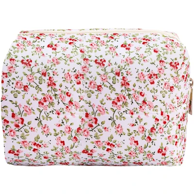 Afbeelding van JGS ® Stijlvolle Bloemendesign Toilettas voor Dames met Ruime Opbergruimte Reizen en Dagelijks Gebruik