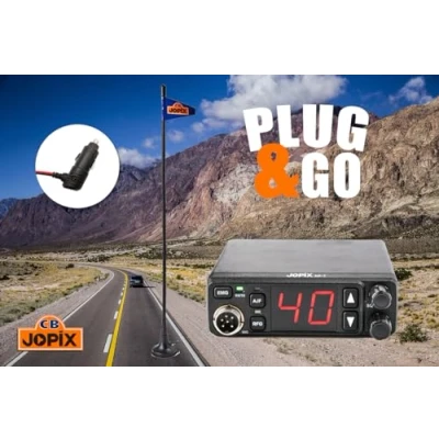 Afbeelding van Jopix AP7 AM FM 27mc vakantiekit incl. magneetvoet antenne (10 km), Walkietalkie