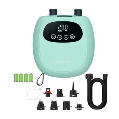 Afbeelding van dwndpump Elektrische Paddle Board Pomp, Oplaadbare 20PSI Sup Dual Stage Inflatie en Deflatie Luchtpomp, Draagbare Pomp voor Kajaks, Windvleugels, SUP&#039;s