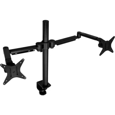 Afbeelding van DESQ® Dubbele Monitorarm Slimline Zwart Quick Release Tot 20 KG