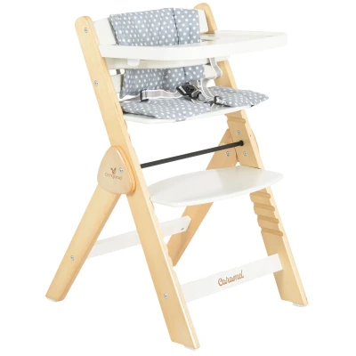 Afbeelding van Cangaroo Caramel White 2 in 1 Meegroei Kinderstoel 111991
