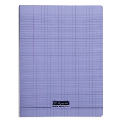 Afbeelding van Clairefontaine Kalligrafie PP Nietje 192 Pagina&#039;s, Séyès A4 Paars