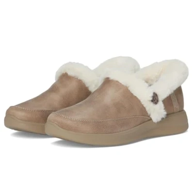Afbeelding van Skechers Hands Free Slip Ins Cozy Escape dames pantoffel Taupe Maat 39