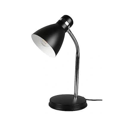 Afbeelding van Reality LED Bureaulamp Tafelverlichting E27 Fitting Rond Zwart Aluminium
