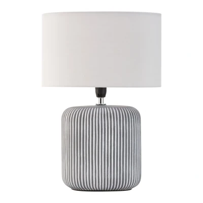 Afbeelding van Pauleen Pure Shine Tafellamp Grijs/Wit