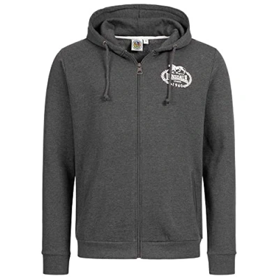 Afbeelding van Lonsdale Daventry Kapuzensweatjacke mit Reißverschluss normale Passform Marl Anthracite L