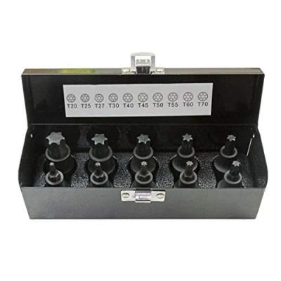 Afbeelding van US PRO INDUSTRIËLE 10st 1/2 &quot;Dr Impact Torx Bit Socket Set T20 T70 2087