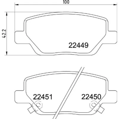 Afbeelding van Brembo Remblokset P 23 179