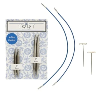 Afbeelding van ChiaoGoo TWIST Lace short combo pack 5+8cm &quot;sokkenwonder&quot; 5.0 mm