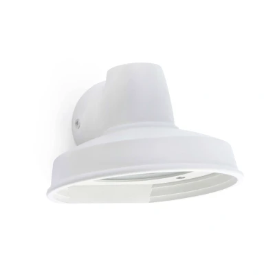 Afbeelding van Faro Lighting Bronx 1 Light Buiten wandlamp Wit IP44, GU10