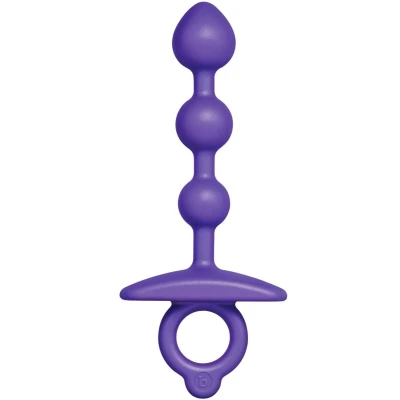Afbeelding van b Vibe Anal Beads Zip Siliconen Paars