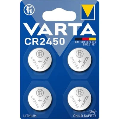 Afbeelding van VARTA Knoopcel CR2450 3 V 4 stuk(s) LITHIUM Coin Blister