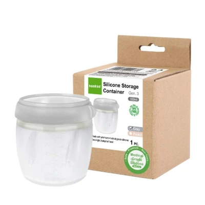 Afbeelding van Haakaa Moedermelk en babyvoeding bewaarbakjes 160ml