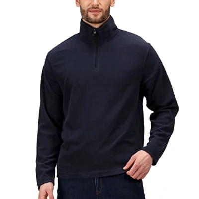 Afbeelding van Donker Blauw dunne fleece trui met halve rits merk Regatta maat 3XL