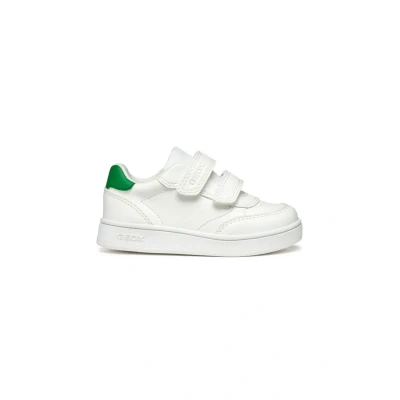 Afbeelding van Geox B ECLYPER Boy A babyschoenen voor kinderen, wit/groen, maat 22, Wit Groen, 22 EU