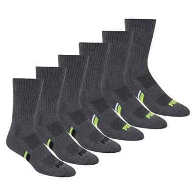 Afbeelding van PUMA Herensokken (verpakking van 6 stuks), grijs/groen, Large
