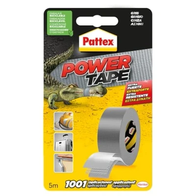 Afbeelding van Ducttape Pattex power tape Grijs (5 m x 50 cm)
