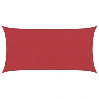 Afbeelding van vidaXL Zonnezeil 160 g/m² 2x4 m HDPE rood