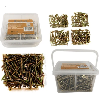 Afbeelding van Work it spaanplaatschroeven assortiment 420 delig
