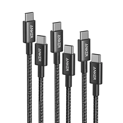 Afbeelding van Anker 333 USB C naar kabel, 100 W 1 m + 1,8 3 2.0 snellaadkabel voor iPhone 16/15 serie, MacBook Pro/Air, iPad Galaxy S24, Pixel, Switch, LG en meer