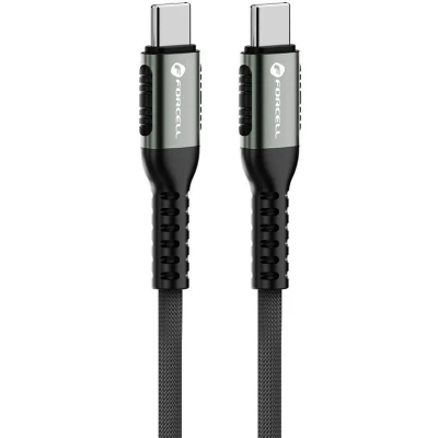 Afbeelding van Forcell USB C naar Universele kabel Snellader geschikt voor apparaten 3 Meter 100W Zwart
