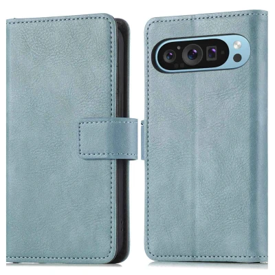 Afbeelding van Google Pixel 9 Pro XL Hoesje Kunstleder iMoshion Bookcase Lichtblauw Telefoonhoesje