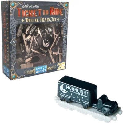 Afbeelding van Days of Wonders Asmodee de avonturiers van rail: luxe treinset zwart bordspellen accessoires voor